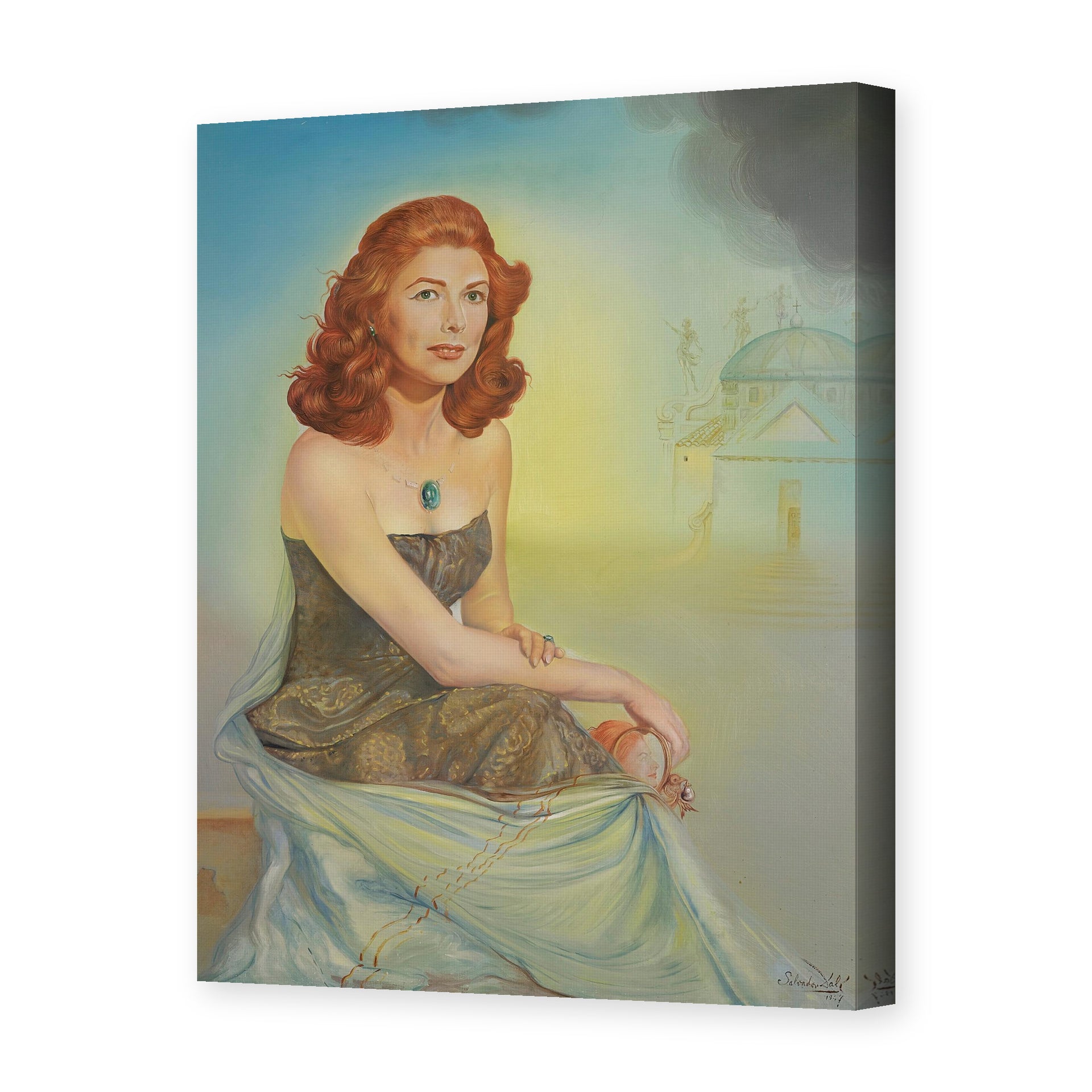 Salvador Dali's 'Portrait of Eunice Gardiner' painting reproduced as a gallery-wrapped canvas print