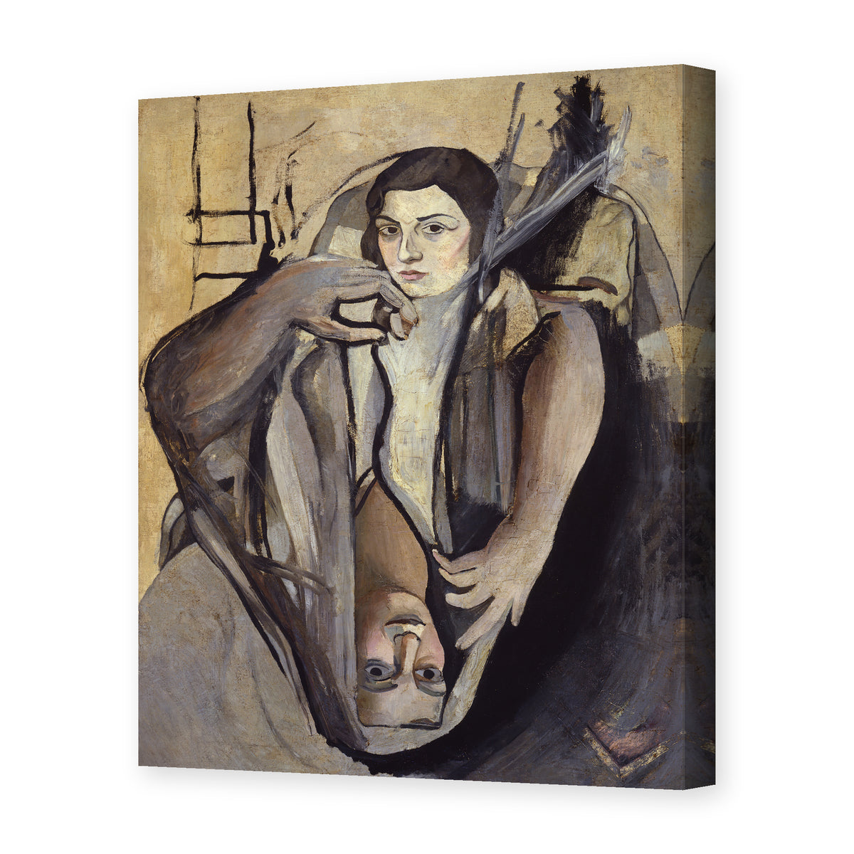 Salvador Dali's 'Portrait of My Sister' painting reproduced as a gallery-wrapped canvas print