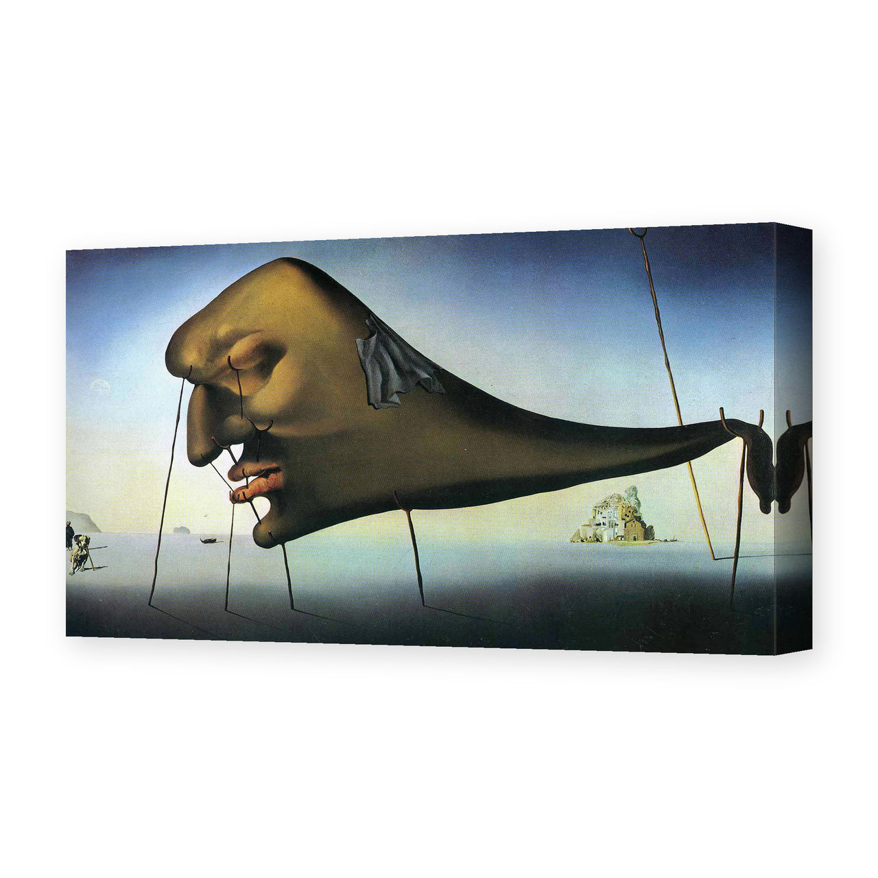 Salvador Dali's 'Sleep' painting reproduced as a gallery-wrapped canvas print