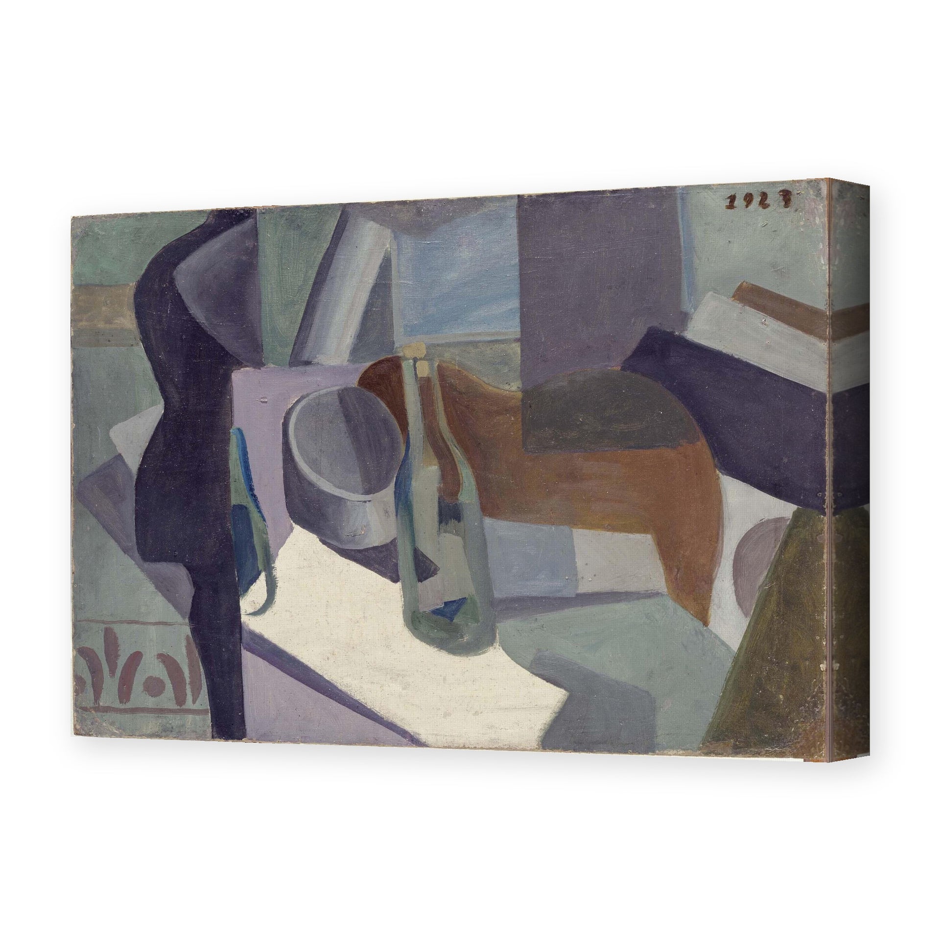 Salvador Dali's 'Still Life 1923' painting reproduced as a gallery-wrapped canvas print