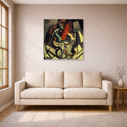 Gallery-wrapped canvas print of Salvador Dali's Still Life displayed on a wall in a living room