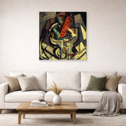 Gallery-wrapped canvas print of Salvador Dali's Still Life displayed on a wall in a living room