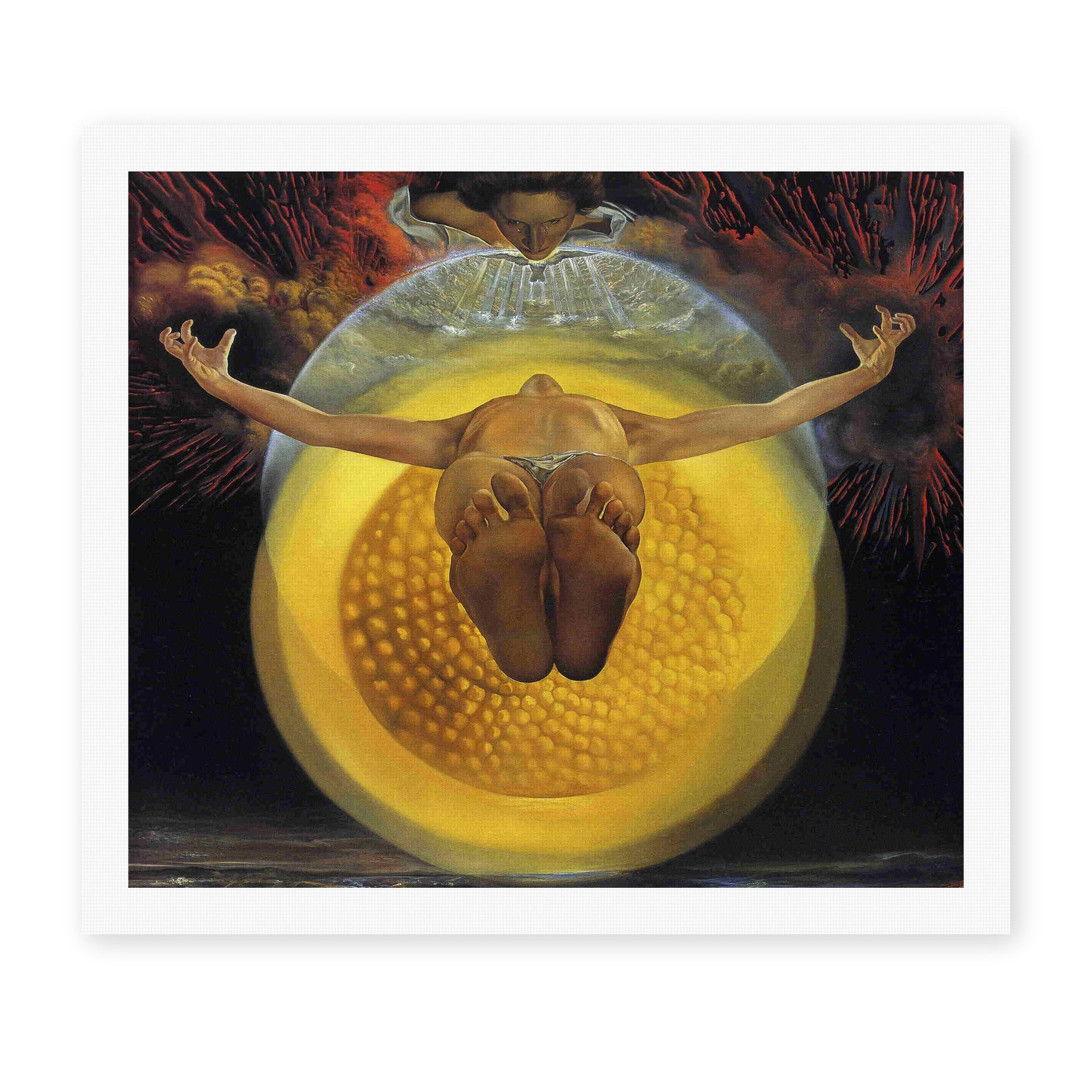 Salvador Dali's 'Ascension of Christ' painting reproduced as a rolled canvas print