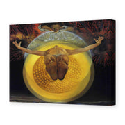 Salvador Dali's 'Ascension of Christ' painting reproduced as a gallery-wrapped canvas print