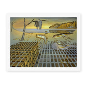 Salvador Dali's 'The Disintegration of the Persistence of Memory' painting reproduced as a rolled canvas print