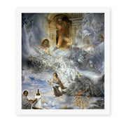 Salvador Dali's 'Ecumenical Council' painting reproduced as a rolled canvas print
