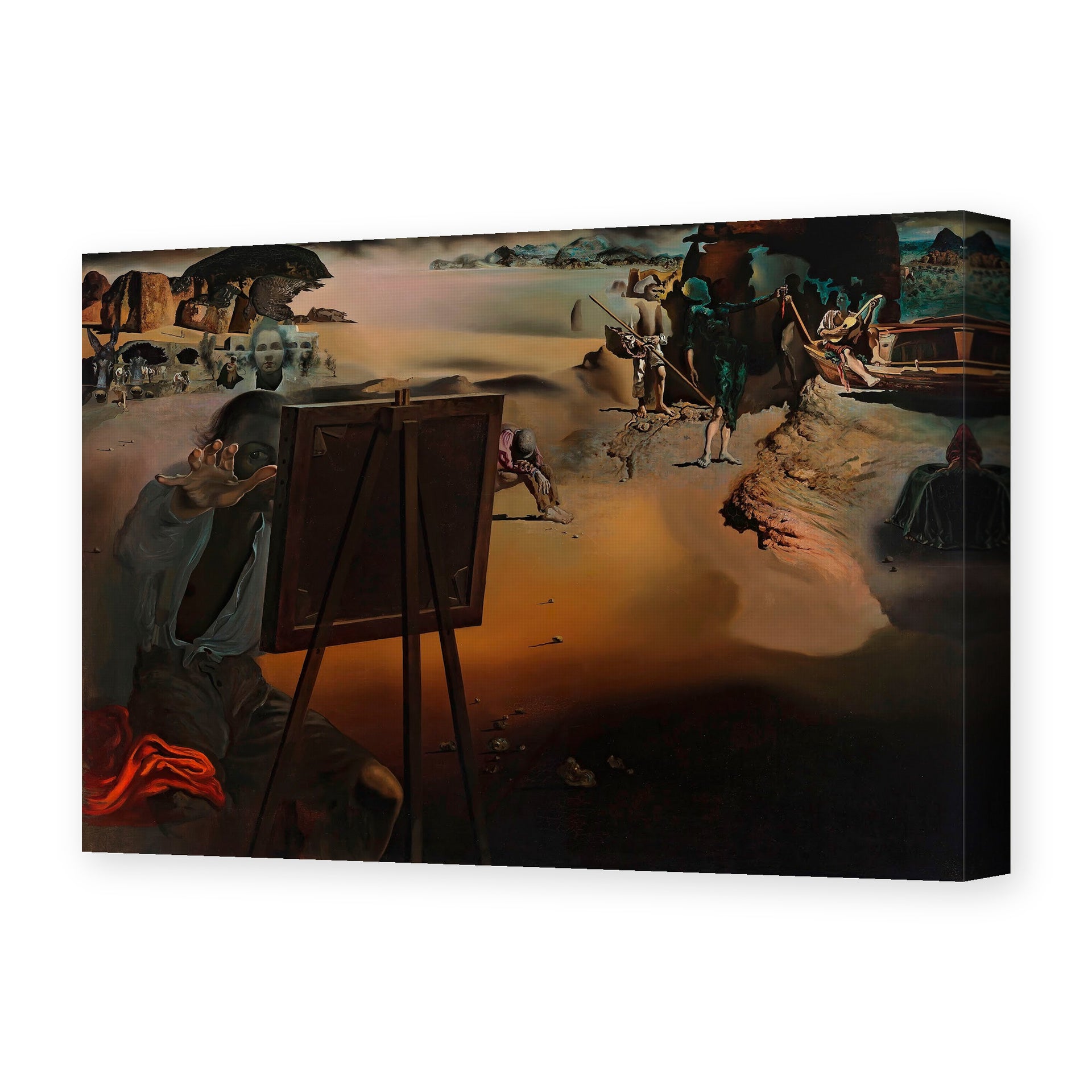 Salvador Dali's 'Great Paranoiac' painting reproduced as a gallery-wrapped canvas print