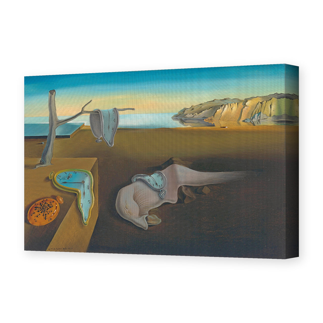 Salvador Dali's 'The Persistence Of Memory' painting reproduced as a gallery-wrapped canvas print