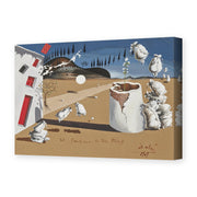 Salvador Dali's 'Three Cornered Hat' painting reproduced as a gallery-wrapped canvas print