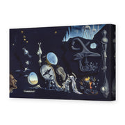 Salvador Dali's 'Uranium and Anatomica Melancholica Idyll' painting reproduced as a gallery-wrapped canvas print