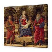 Sandro Botticelli's 'Madonna with Saints' painting reproduced as a gallery-wrapped canvas print