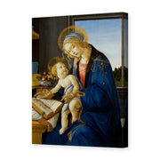 Sandro Botticelli's 'Madonna of the Book' painting reproduced as a gallery-wrapped canvas print
