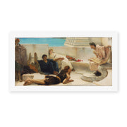 Sir Lawrence Alma-Tadema's 'A Reading from Homer' painting reproduced as a rolled canvas print