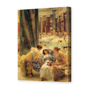 Sir Lawrence Alma-Tadema's 'The Baths of Caracalla', depicting the grand public baths of ancient Rome, reproduced as a gallery-wrapped canvas print