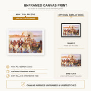 Sir Lawrence Alma-Tadema - The Finding of Moses canvas print size comparison and framing display infographic