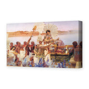 Sir Lawrence Alma-Tadema's 'The Finding of Moses', depicting the infant Moses being found among the reeds of the Nile, reproduced as a gallery-wrapped canvas print
