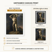 Theodore Gericault - Academia Masculina - Male Academy - Theodore Gericault Academia Masculina Male Academy canvas print combined product and display infographic frame and bars not included
