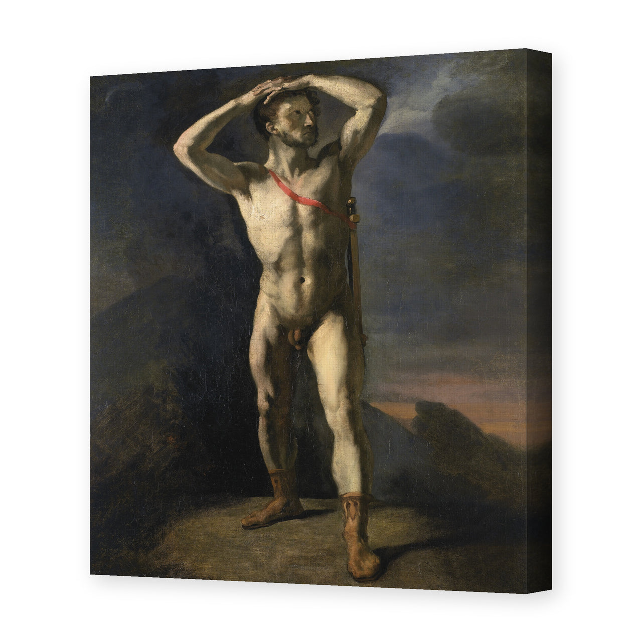 Theodore Gericault - Academia Masculina - Male Academy - Theodore Gericault Academia Masculina Male Academy gallery wrap hero