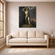 Theodore Gericault - Academia Masculina - Male Academy - Theodore Gericault Academia Masculina Male Academy gallery wrap lifestyle living room 1