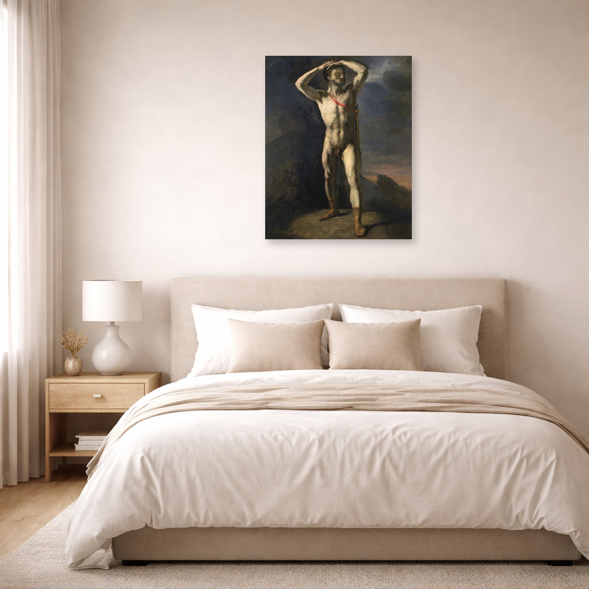 Theodore Gericault - Academia Masculina - Male Academy - Theodore Gericault Academia Masculina Male Academy poster print lifestyle bedroom unframed