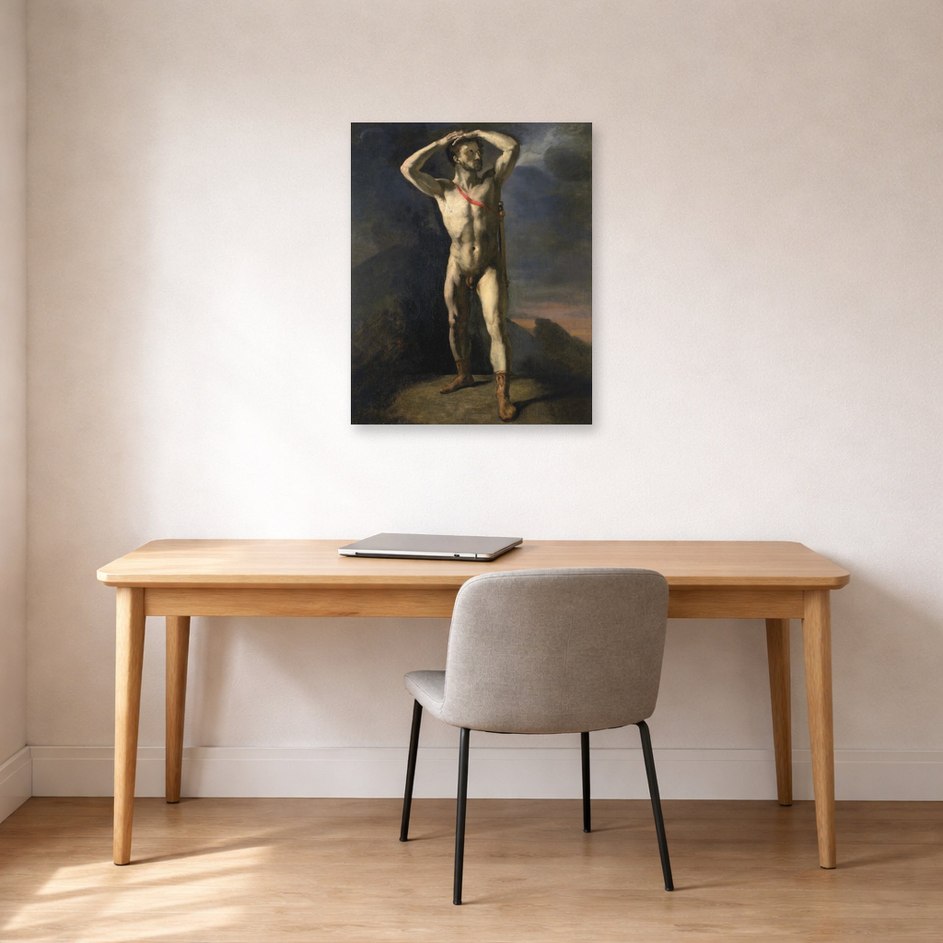 Theodore Gericault - Academia Masculina - Male Academy - Theodore Gericault Academia Masculina Male Academy poster print lifestyle office unframed