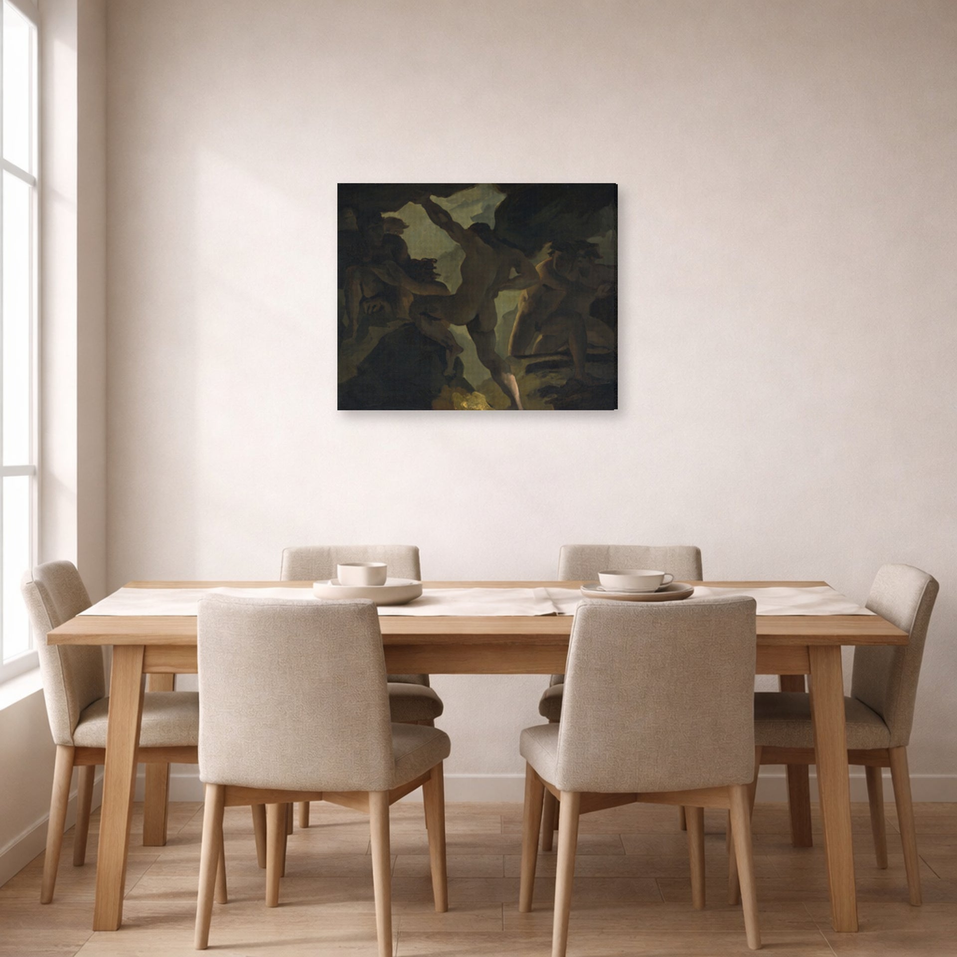 Theodore Gericault - Episode De La Guerre Des Titans - gallery wrap lifestyle dining