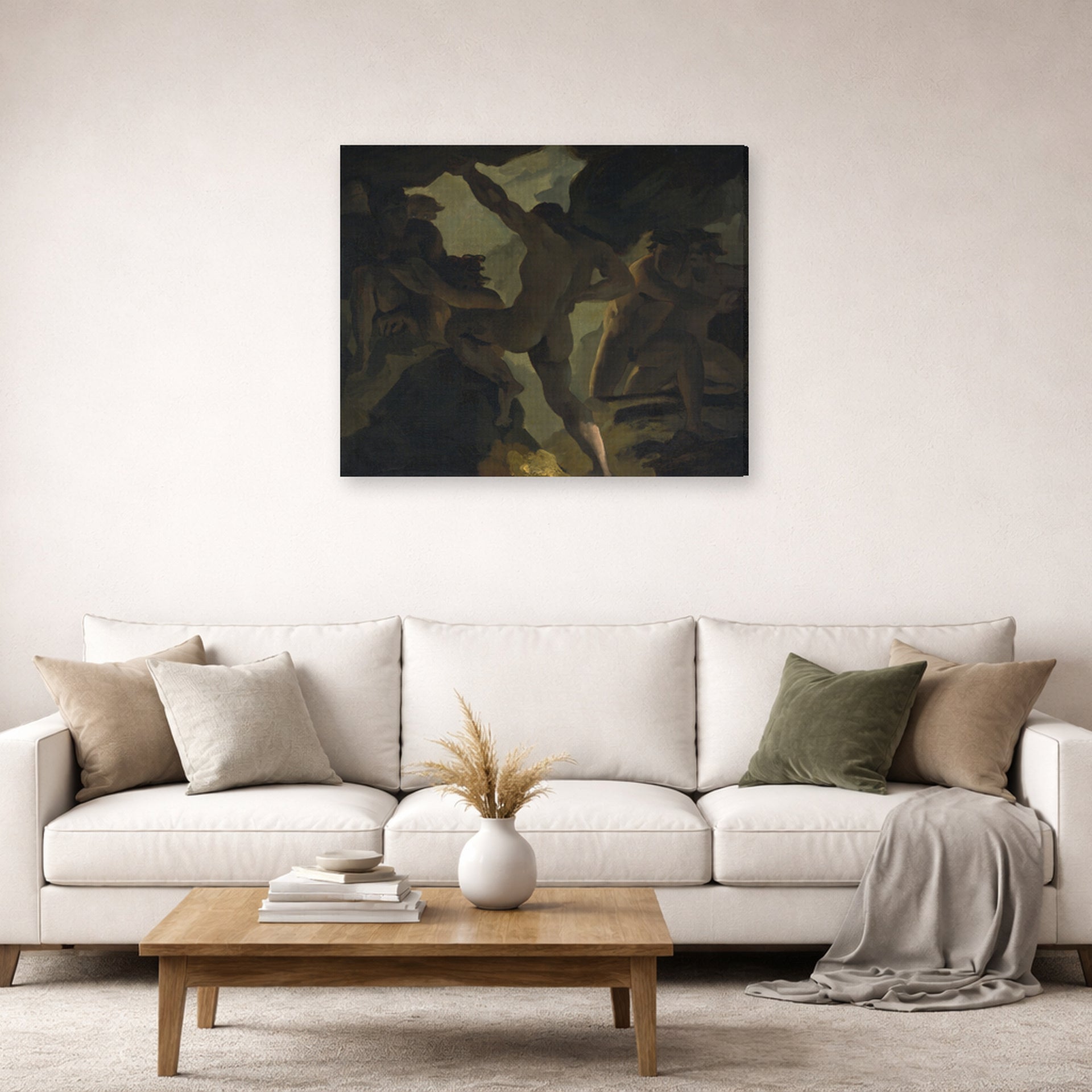 Theodore Gericault - Episode De La Guerre Des Titans - gallery wrap lifestyle living room 2
