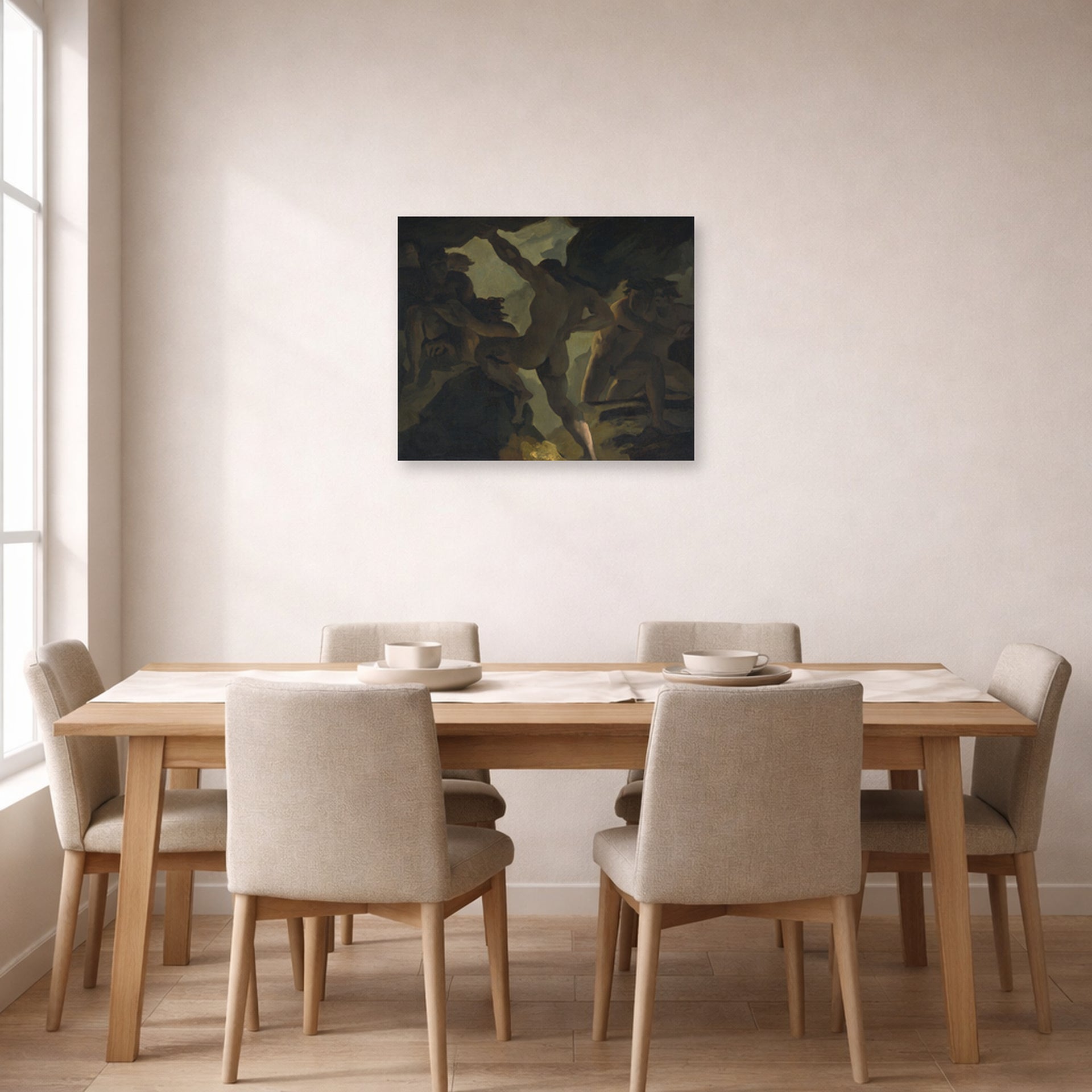 Theodore Gericault - Episode De La Guerre Des Titans - poster print lifestyle dining unframed