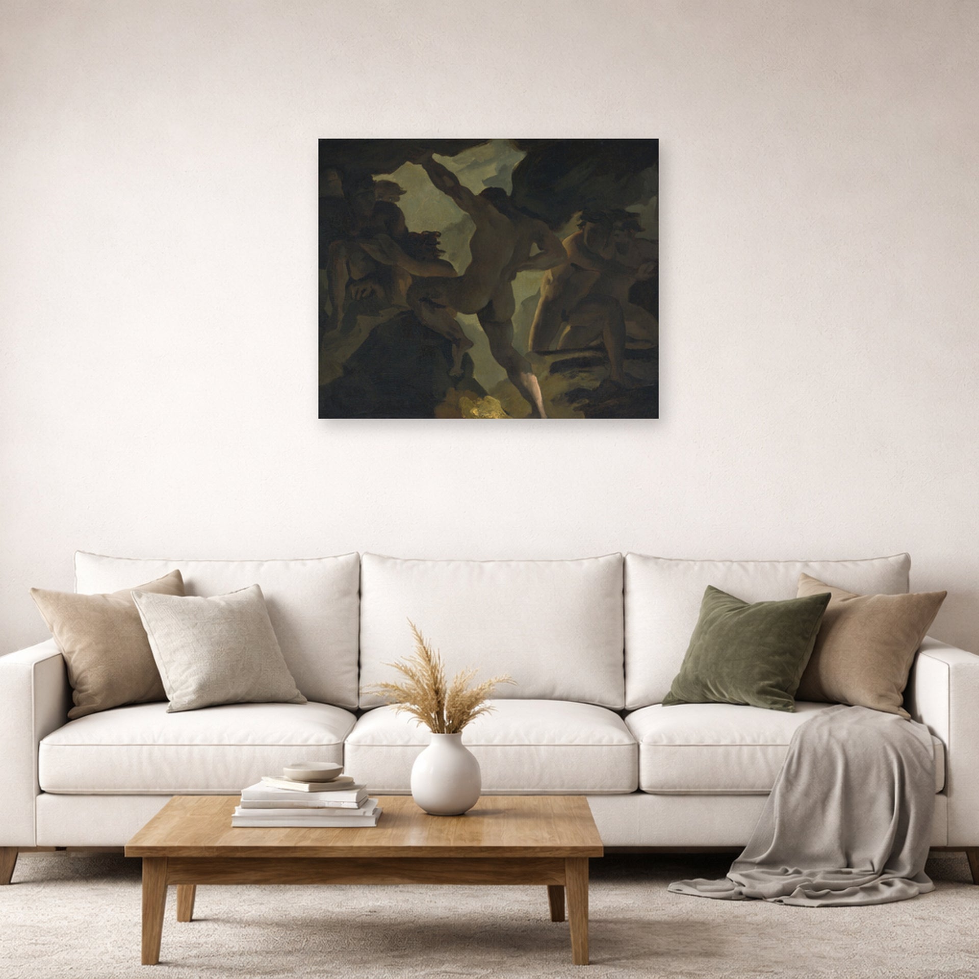 Theodore Gericault - Episode De La Guerre Des Titans - poster print lifestyle living room 2 unframed