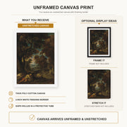 Theodore Gericault - Le Sommeil Des Paysans - canvas print combined product and display infographic frame and bars not included