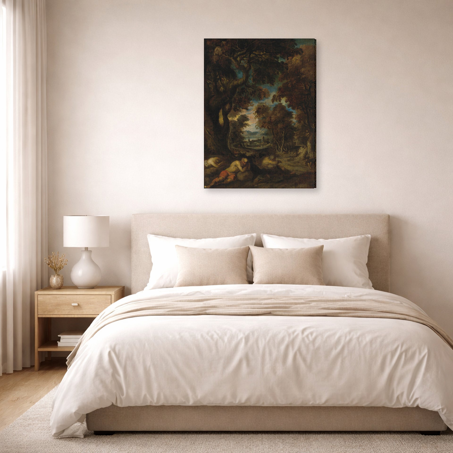 Theodore Gericault - Le Sommeil Des Paysans - gallery wrap lifestyle bedroom