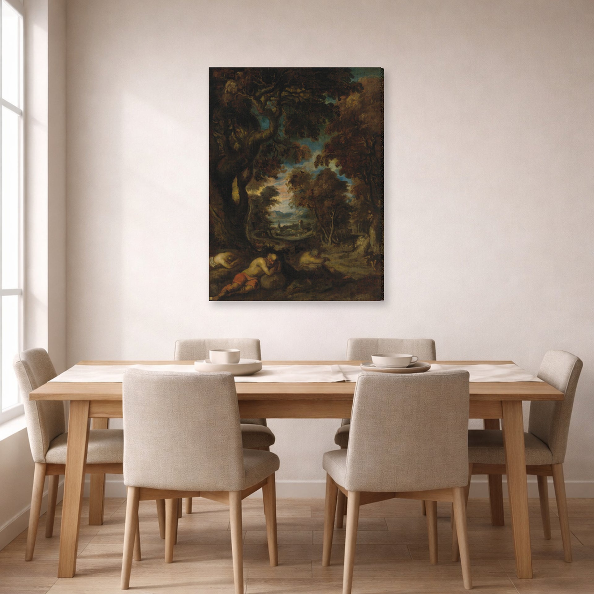 Theodore Gericault - Le Sommeil Des Paysans - gallery wrap lifestyle dining