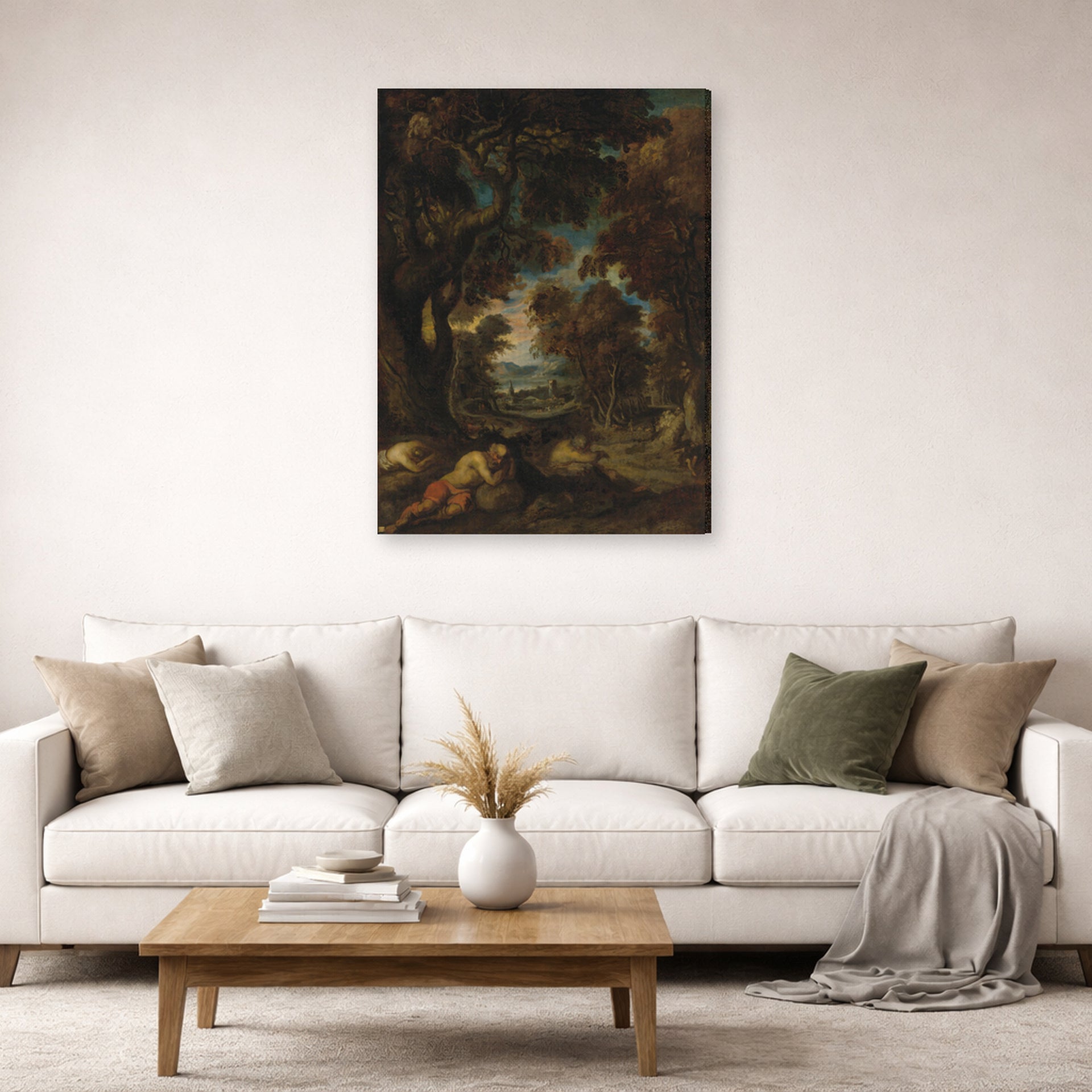 Theodore Gericault - Le Sommeil Des Paysans - gallery wrap lifestyle living room 2