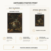 Theodore Gericault - Le Sommeil Des Paysans - poster print combined product and display infographic