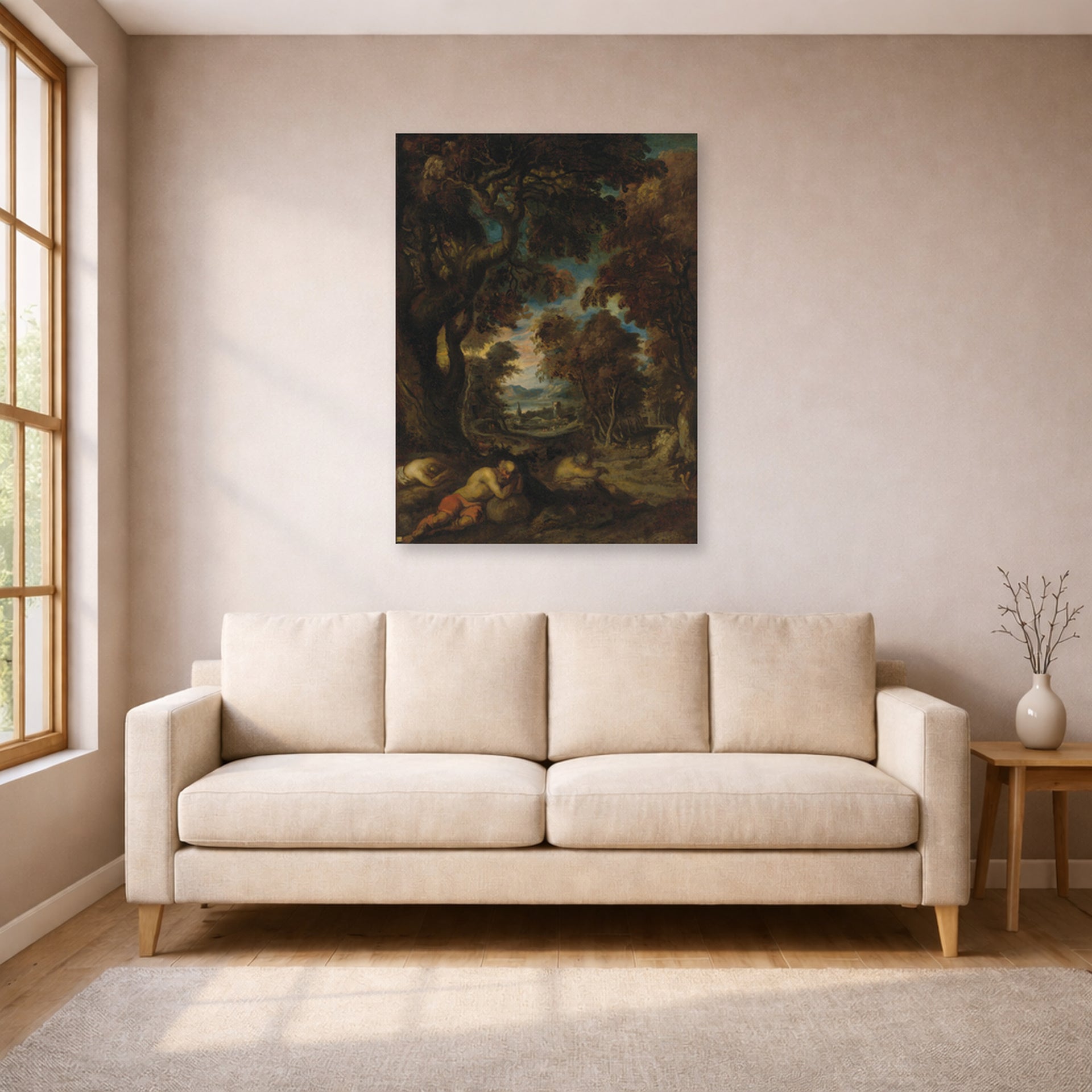 Theodore Gericault - Le Sommeil Des Paysans - poster print lifestyle living room 1 unframed