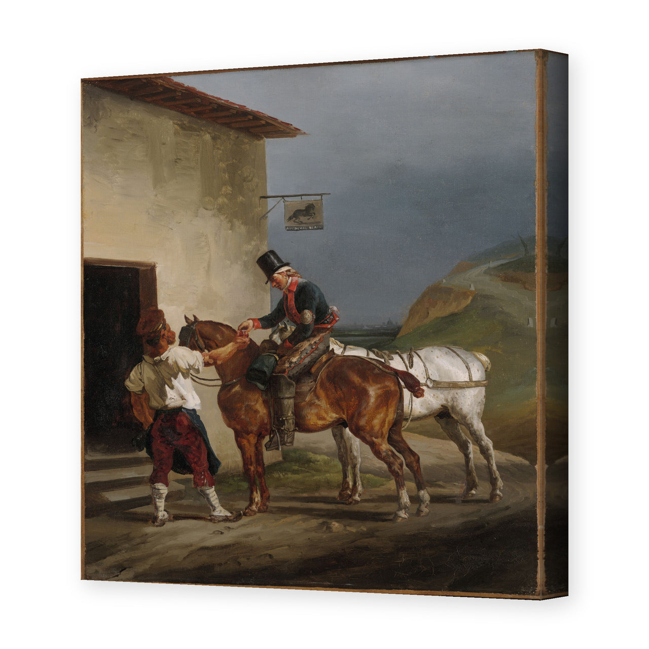 Theodore Gericault - The White Horse Tavern - gallery wrap hero