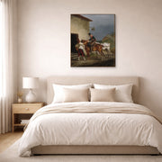 Theodore Gericault - The White Horse Tavern - gallery wrap lifestyle bedroom