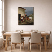 Theodore Gericault - The White Horse Tavern - gallery wrap lifestyle dining