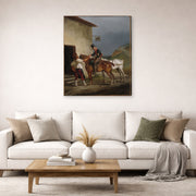 Theodore Gericault - The White Horse Tavern - gallery wrap lifestyle living room 2
