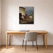 Theodore Gericault - The White Horse Tavern - gallery wrap lifestyle office