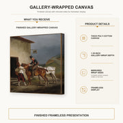 Theodore Gericault - The White Horse Tavern - gallery wrap product details infographic