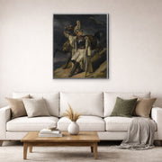 Theodore Gericault - The Wounded Cuirassier - gallery wrap lifestyle living room 2