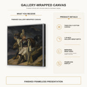 Theodore Gericault - The Wounded Cuirassier - gallery wrap product details infographic