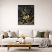 Theodore Gericault - The Wounded Cuirassier - poster print lifestyle living room 2 unframed