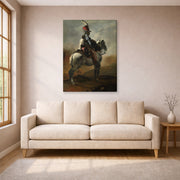 Theodore Gericault - Trumpeter of the Hussars - gallery wrap lifestyle living room 1