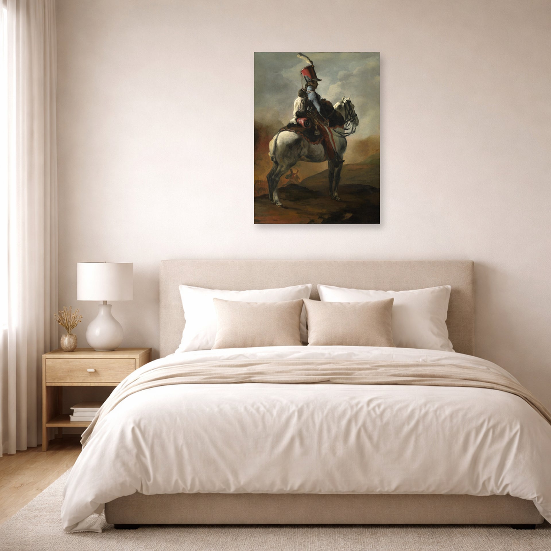 Theodore Gericault - Trumpeter of the Hussars - poster print lifestyle bedroom unframed