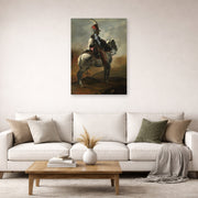 Theodore Gericault - Trumpeter of the Hussars - poster print lifestyle living room 2 unframed