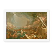 Thomas Cole's 'Course Of Empire Destruction' painting reproduced as a rolled canvas print