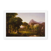Thomas Cole's 'Dream of Arcadia' painting reproduced as a rolled canvas print