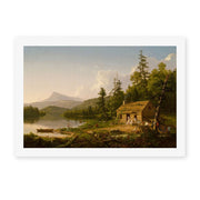 Thomas Cole's 'Home in the Woods' painting reproduced as a rolled canvas print